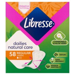 Libresse Dailies Natural Care Regular tisztasgi bett aloe vera s kamilla kivonattal 58 db
