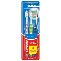 Colgate Extra Clean kzepes fogkefe 3 db