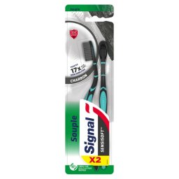 Signal Sensisoft Charcoal puha fogkefe szntartalm srtkkel duopack