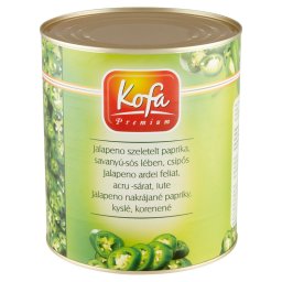 Kofa Premium Csps,Szeletelt Jalapeno Paprika Savany-ss Lben 2,9 kg