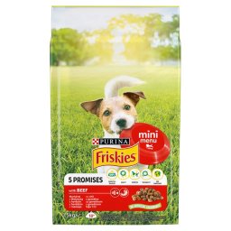 Friskies Purina Mini Menu marhval s zldsgekkel szraz kutyaeledel 1,5 kg