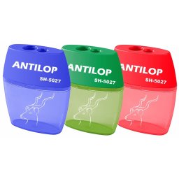 Hegyez 2 lyuk manyag tartlyos Antilop SH-5027