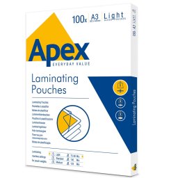 Laminl flia A3, 80 mic. 100 db/doboz, Apex Light