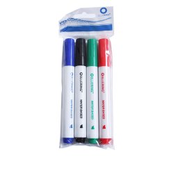 Flipchart marker kszlet, rostirn vizes vgott vg 1-4mm, Bluering(R), 4 klf. szn