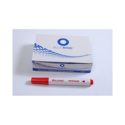 Flipchart marker rostirn vizes kerek vg 3mm, Bluering(R) piros