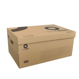 Archivl kontner karton doboz fedeles 54x36x25cm, felfel nyl tetvel Bluering(R) barna