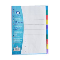 Elvlasztlap, sznes manyag 10 rszes Bluering(R)