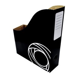 Iratpapucs 8cm, mikrohullm karton Bluering(R), fekete