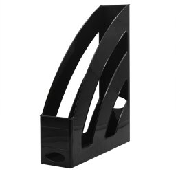 Iratpapucs 8cm, manyag, 80x327x253mm, Bluering(R), fekete