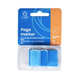 Jellcmke 25x45mm, 50lap, manyag Bluering(R) kk
