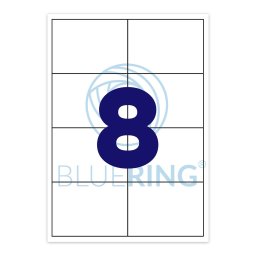 Etikett cmke, 105x70mm, 100 lap, 8 cmke/lap Bluering(R)