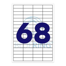 Etikett cmke, 48,5x16,9mm, 100 lap, 68 cmke/lap Bluering(R)