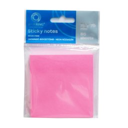 Jegyzettmb ntapad, 76x76mm, 80lap, Bluering(R) , neon pink
