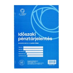 Idszaki pnztrjelents A/4 ll 25x2+2lapos b.13-21/VX Bluering(R)