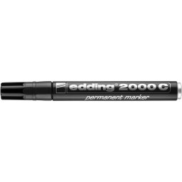 Alkoholos marker 1,5-3mm, kerek hegy, Edding 2000 fekete