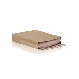 Csomagkld webshop tasak 250x350x50mm, ers kraft paprbl 250 db/doboz, E-green barna