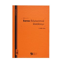 Soros iktatknyv kemnyfedeles (folyszmos) A4, ll 100lap, C.5230-152/A