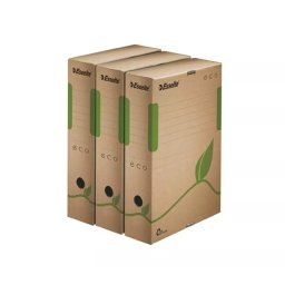Archivl doboz A4, 80mm, jrahasznostott karton Esselte Eco barna