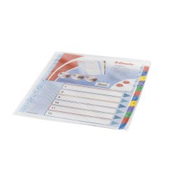 Elvlasztlap, A4, Maxi regiszteres 1-12 laminlt karton ellap 100209 Esselte