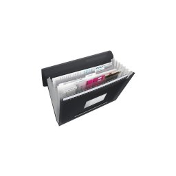 Irattart mappa, harmonikamappa, A4, PP 6 rekeszes Esselte Vivida fekete
