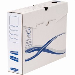 Archivl doboz A4, 80mm, Fellowes(R) Bankers Box Basic, 10 db/csomag, kk-fehr
