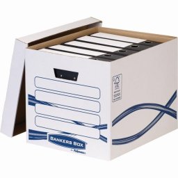 Archivl kontner, karton, Fellowes(R) Bankers Box Basic Tall, 10 db/csomag, kk-fehr