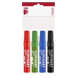 Flipchart marker kszlet vzbzis 1-4mm, vgott Artip 12, 4 klf.szn