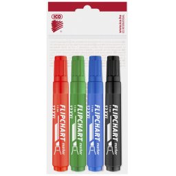 Flipchart marker kszlet vzbzis 1-4mm, vgott Artip 12XXL, 4 klf.szn