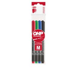 Alkoholos marker kszlet, M, OHP Ico, 4 klf.szn