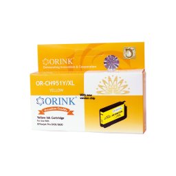 Utngyrtott Hp 951XL/CN048AE tintapatron yellow ORINK