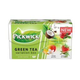 Zld tea 20x1,5 g Pickwick Zld tea Gymlcss Varicik kkusz, vrsfonya, eper-citromf, mang-jzmin