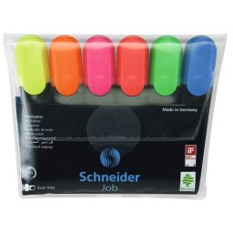Szvegkiemel kszlet 1-5mm, Schneider Job 150. 6 klf. szn