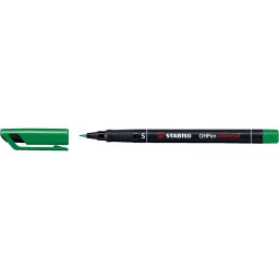 Alkoholos marker 0,4mm, STABILO OHPen S zld