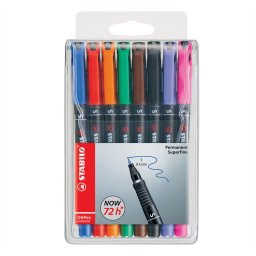 Alkoholos marker kszlet 0,4mm, STABILO OHPen S, 8 klf. szn