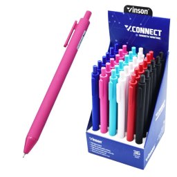 Golystoll nyomgombos 0,7mm Vinson Connect S1C vegyes test displ 36 db/display