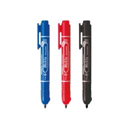 Alkoholos marker 1,3 mm, nyomgombos, Mckie Retractable Zebra rsszn piros
