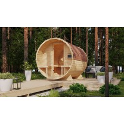 Karibu"Nordic Pod 2" kültéri hordó szauna 4 fő részére - kályha nélkül