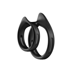 Capen pniszgyr dupla rugalmas orvosi szilikon fekete 37x36x36mm