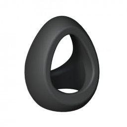 Flux Ring Pniszgyr Dupla, Szilikon, Vzll Fekete Onyx 4,5cm x 4cm