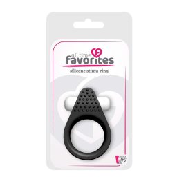 All Time Favorites Szilikon vibrl pniszgyr levehet gomb fekete