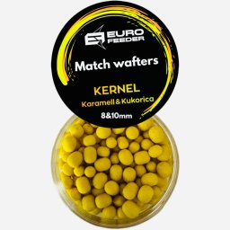 Eurofeeder Match Wafters Kernel horgászcsali 8&10mm karamell és kukorica aromával - sárga