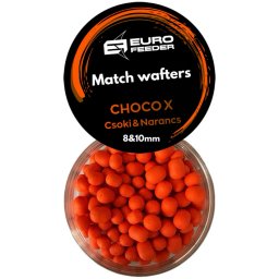 Eurofeeder Match Wafters Choco X horgászcsali 8&10mm - narancssárga (307)