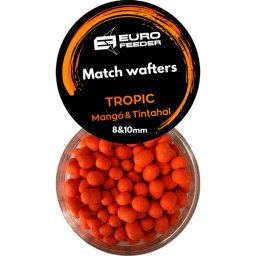 Eurofeeder Match Wafters Tropic horgászcsali 8&10mm mangó és tintahal aromával - narancssárga