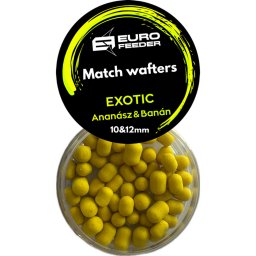 Eurofeeder Match Wafters EXOTIC horgászcsali ananász és banán ízesítéssel 10&12mm - sárga (313)