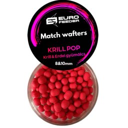 Eurofeeder Match Wafters Krill Pop horgászcsali 8&10mm - piros (314)