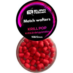 Eurofeeder Match Wafters Krill Pop horgászcsali 10 és 12 mm - piros