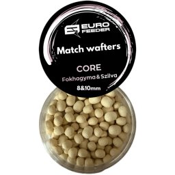 Eurofeeder CORE Match Wafters horgászcsali fokhagyma és szilva ízesítéssel 8&10mm - fehér (322)