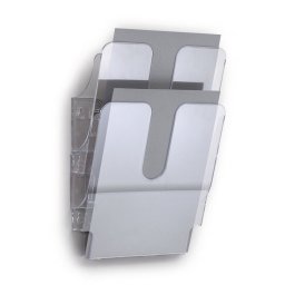 Prospektustartó A4, Durable Flexiplus álló 2 db/csomag, áttetsző
