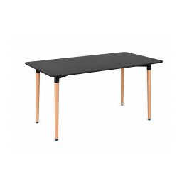 Silla 120 cm szögletes étkezőasztal fekete