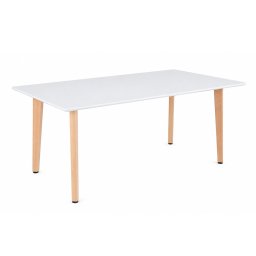Silla 150 cm szögletes étkezőasztal fehér